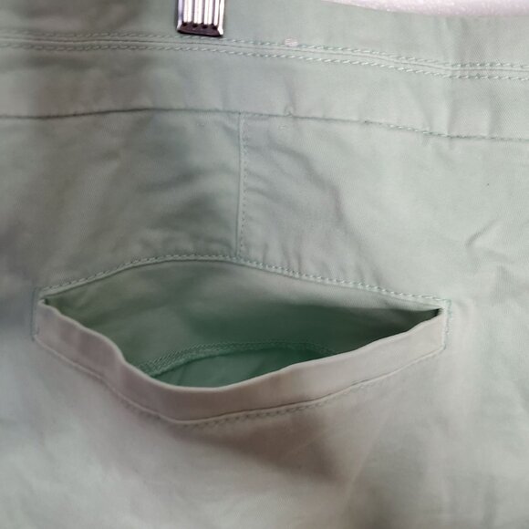 American Eagle Outfitters Womens Stretch Mint Green Chino Shorts Size 18 - Picture 4 of 9